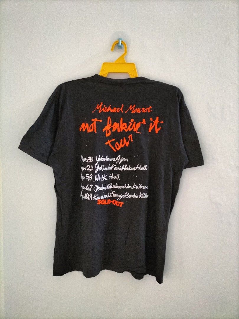 Vintage 90s Michael Monroe Not Fakin It Tour Tee