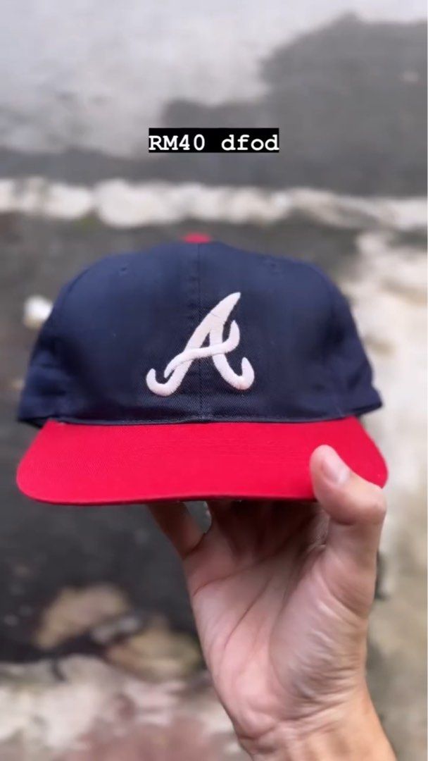 Vintage Atlanta Braves Snapback Cap by Twins, Men's Fashion ...