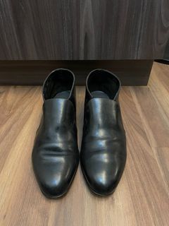 Vintage Black Pointed Bally Leather Shoes