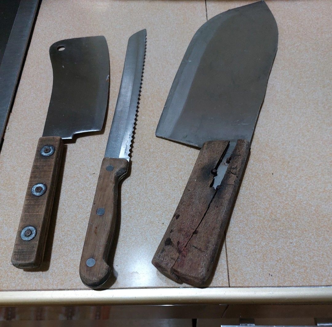 Vintage Kitchen Knives, Furniture & Home Living, Kitchenware & Tableware, Knives & Chopping ...