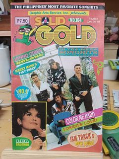 Vintage Solid Gold Song Hits Music Magazine - Lea Salonga, Color Me Badd, Janno Gibbs, Jam Track etc