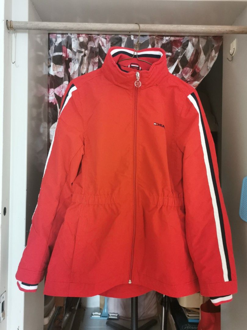 Red hilfiger outlet jacket