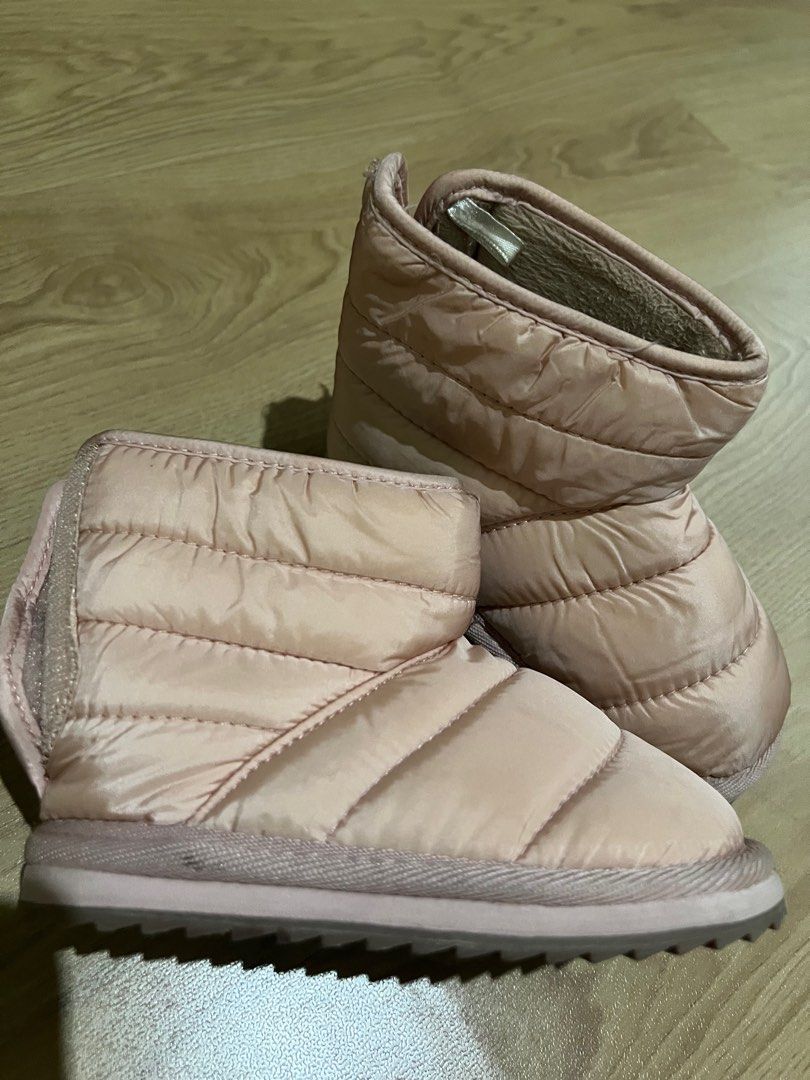 Winter Boots H M Dusty Pink size 23 14.5cm Bayi Anak Baju