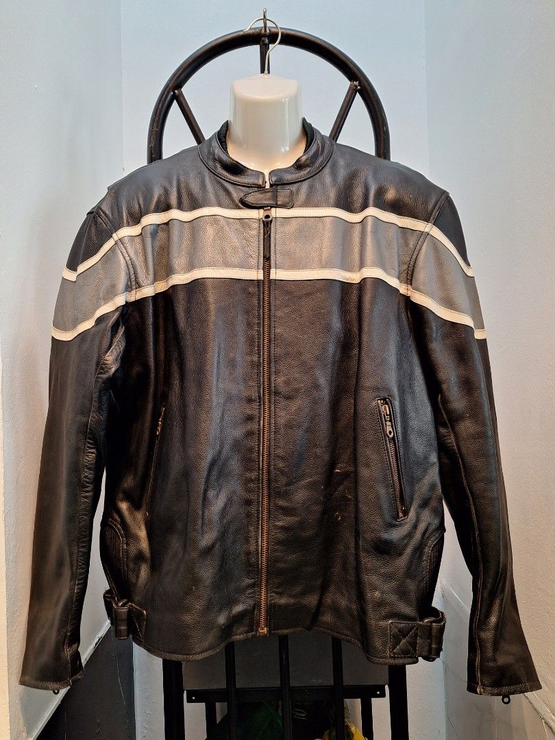 X TREME LEATHER RACING GEAR JACKET JAKET PERMOTORAN SAFETY