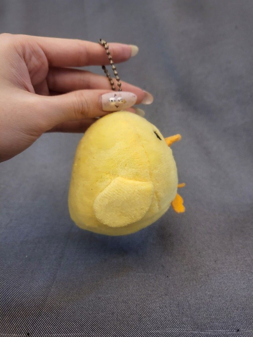 Yellow Chick Plushie Keychain, Hobbies & Toys, Toys & Games on Carousell