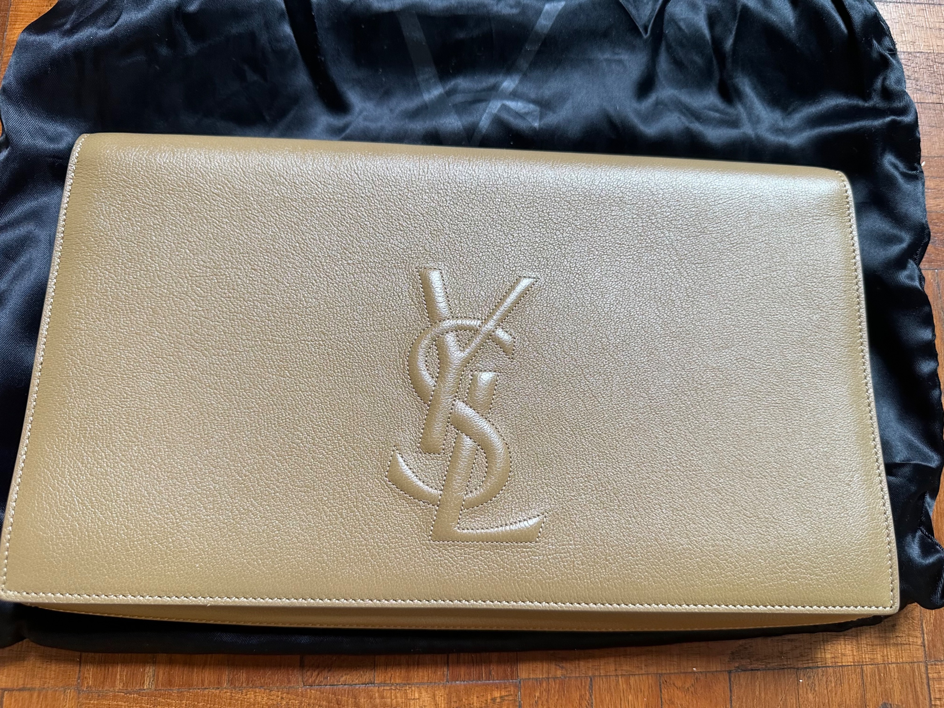 Ysl clutch bag outlet beige