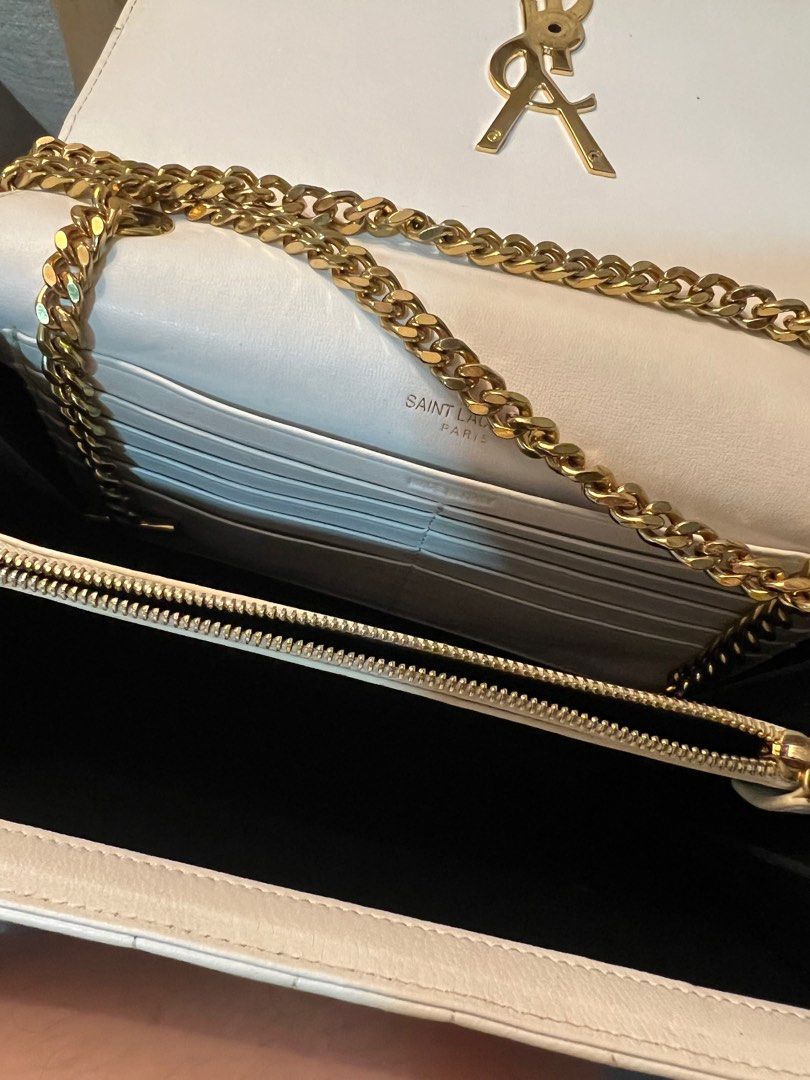 YSL Vicky Wallet on Chain (WOC), Luxury, Bags & Wallets on Carousell