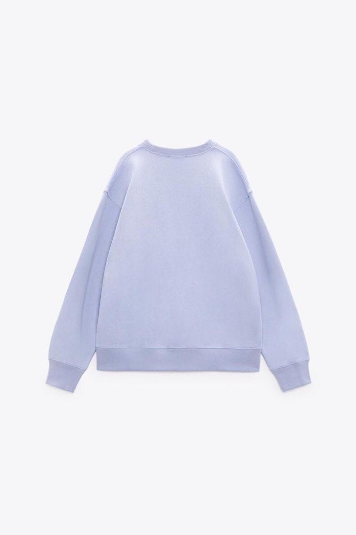Slogan jumper zara discount