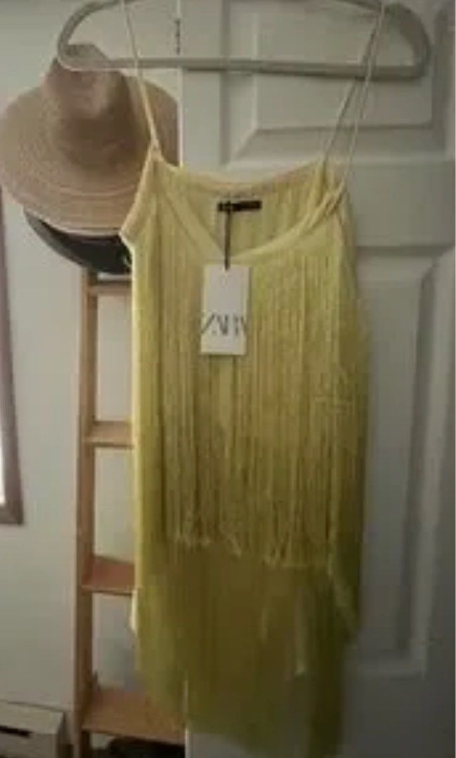 Zara fringe Dress, Women's Fashion, Dresses & Sets, Dresses on Carousell