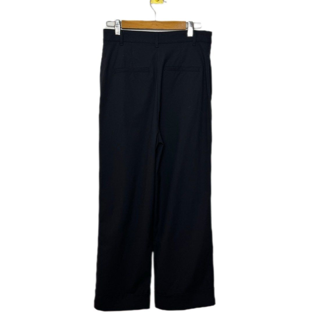 Zara Women Pleated Pants - Navy Blue Small Size 28, Women's