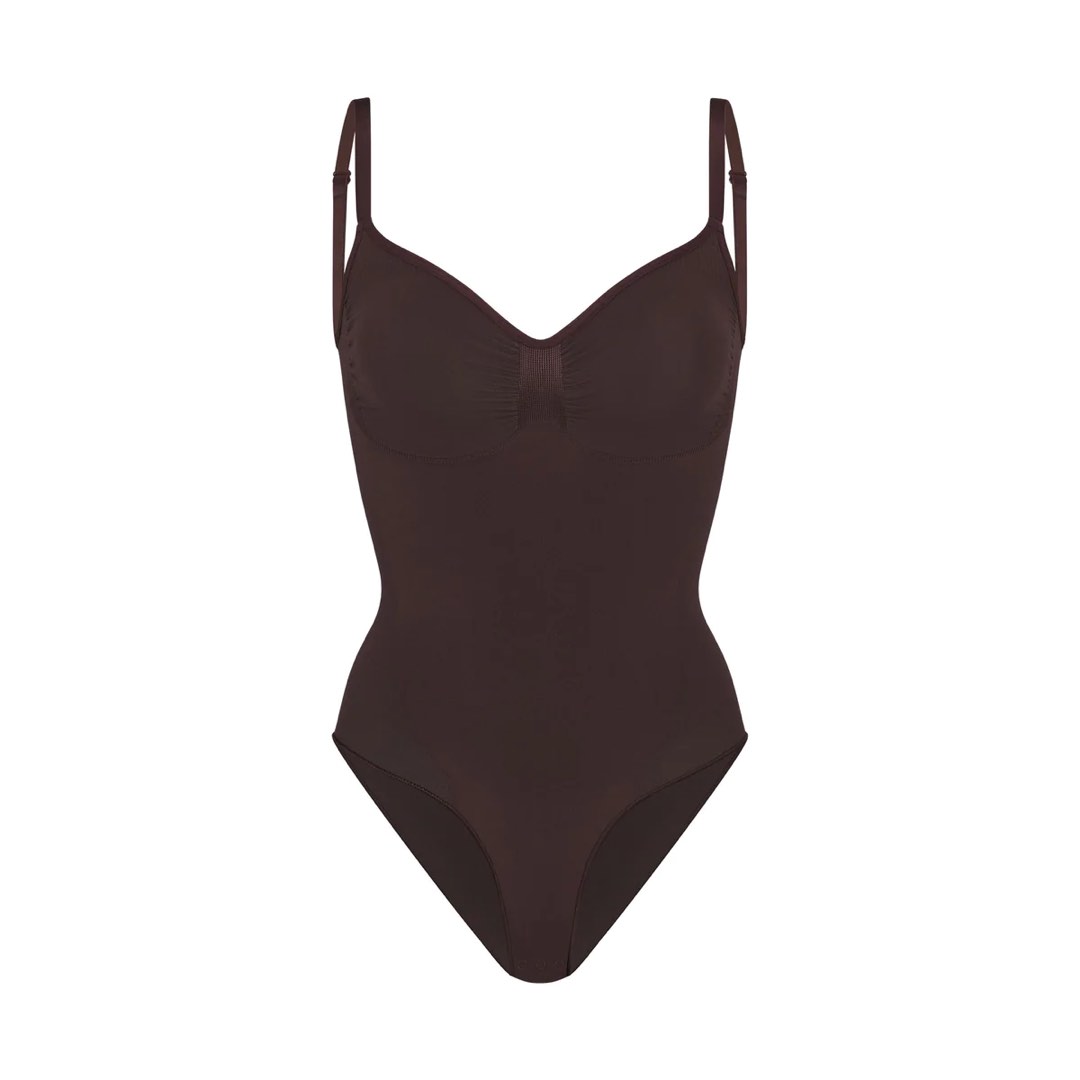 Heyshape Black Square Neck Thong Bodysuit, Women's Fashion, Tops, Other  Tops on Carousell