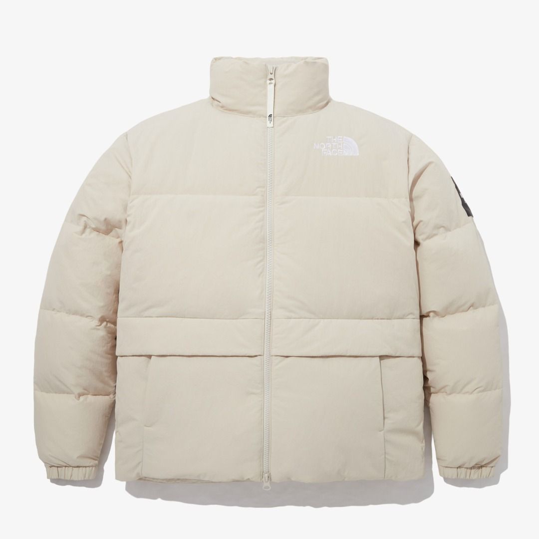 White north face puffer jacket mens online