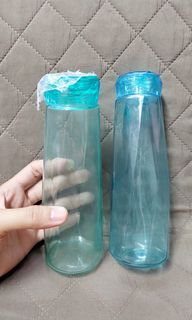 2 pcs glass water bottle