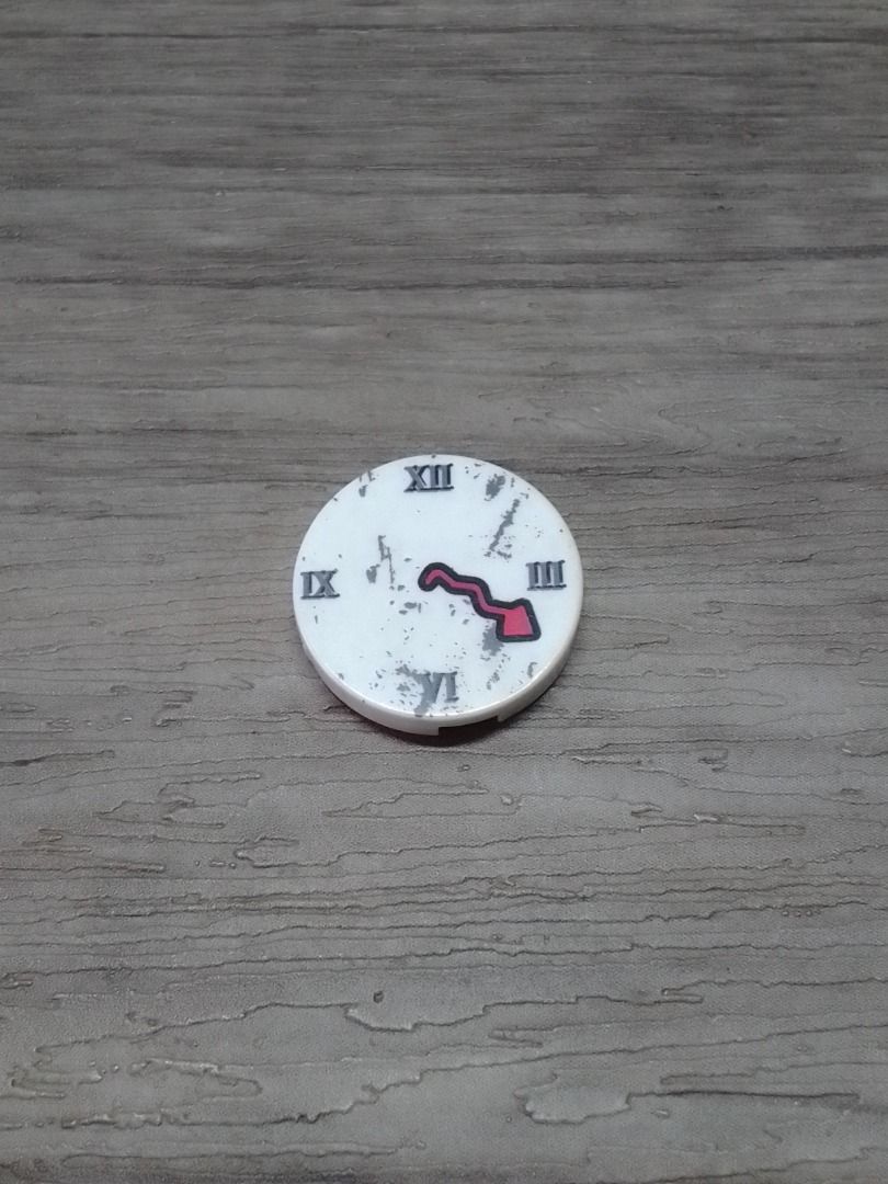 2x2 CIRCLE PRINTED BROKEN CLOCK PLATE - LEGO COMPATIBLE (Category: Lego & Building Sets) located in Mandaluyong City. Submitted by neko.neko21 (Listing ID 1277960797, Image 1). Description: Size: .62 x .62 INCH Format: MINIFIGURE PART - LEGO/BUILDING BLOCK TOYS Remarks: - No misprints from the manufacturer - Compatible with LEGO PAYMENT METHOD - BDO - PALAWAN - BANK OF COMMERCE - G CASH - CASH (on pick up) *SHIPPING or PICK UP - PICK UP - Talia B