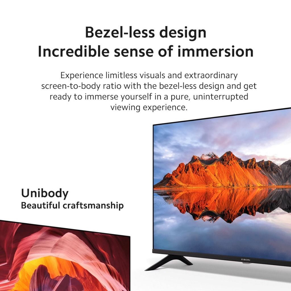 TV LED 43  Xiaomi TV P1E, UHD 4K, Smart TV, HDR10, Google