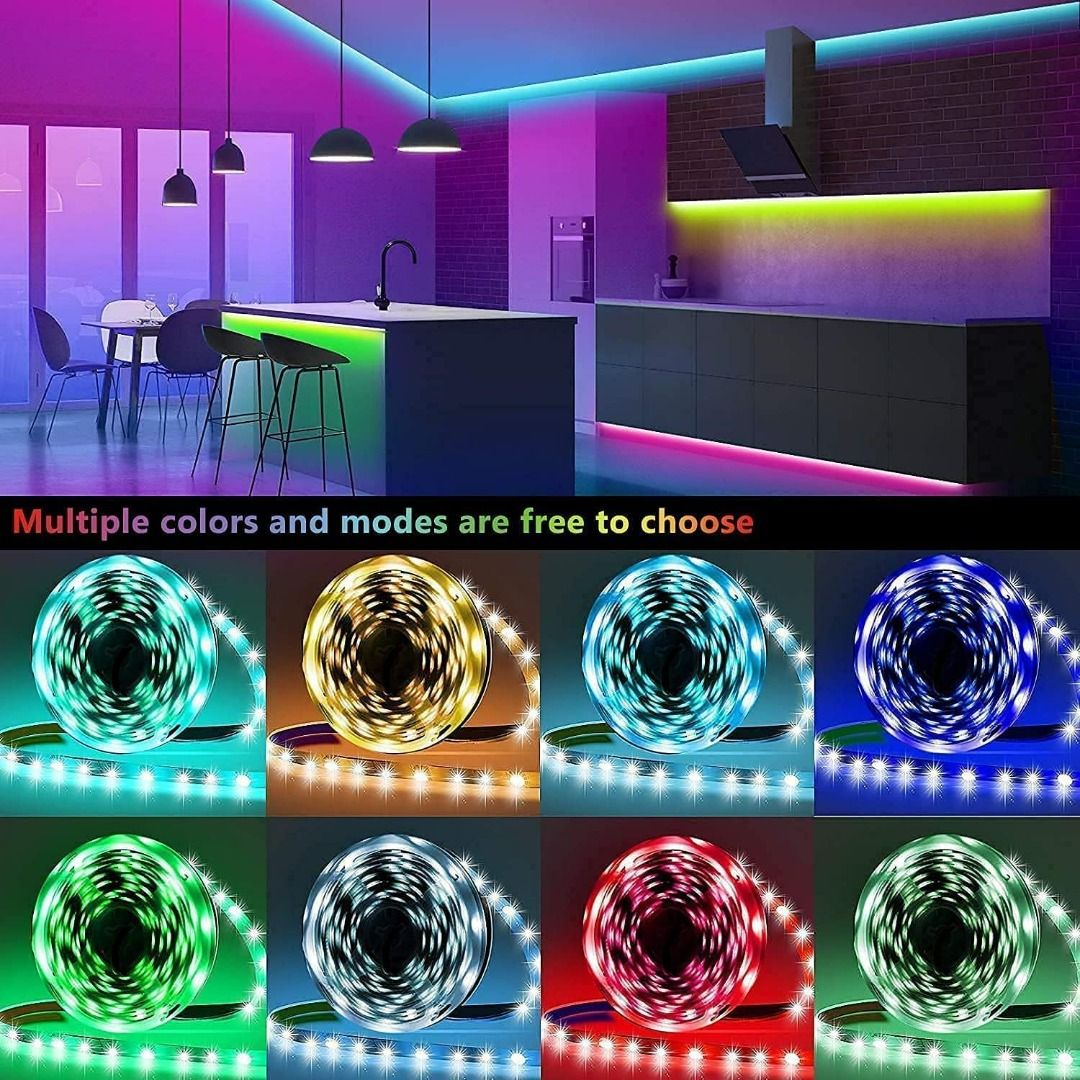 5211 ARKOCHIC Waterproof LED Strip Light 2 x 5m Color Changing Music Sync LED Light Strip with Bluetooth APP and Remote Control Flexible 5050 RGB