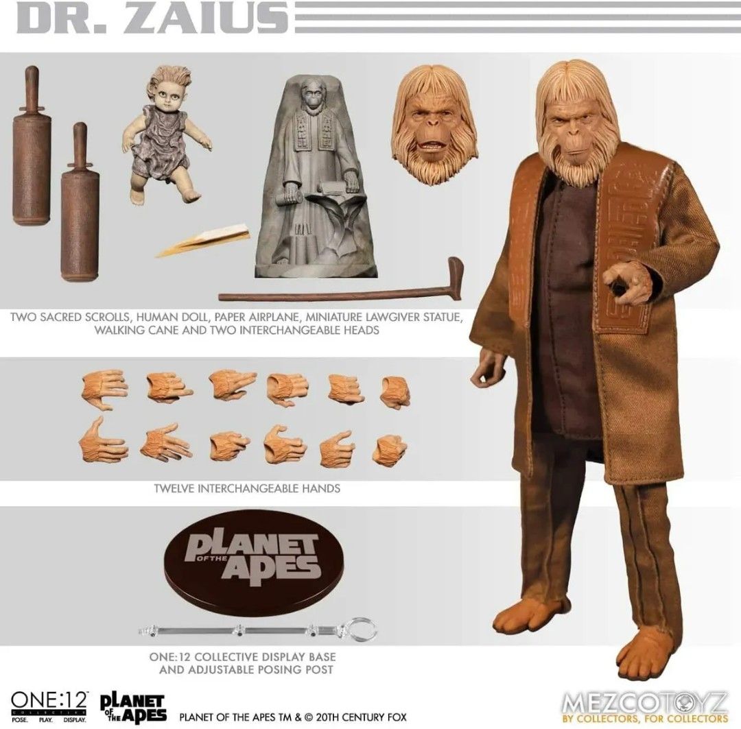 Mezco Toyz One 12 Collective Planet of The Apes (1968) Dr. Zaius 