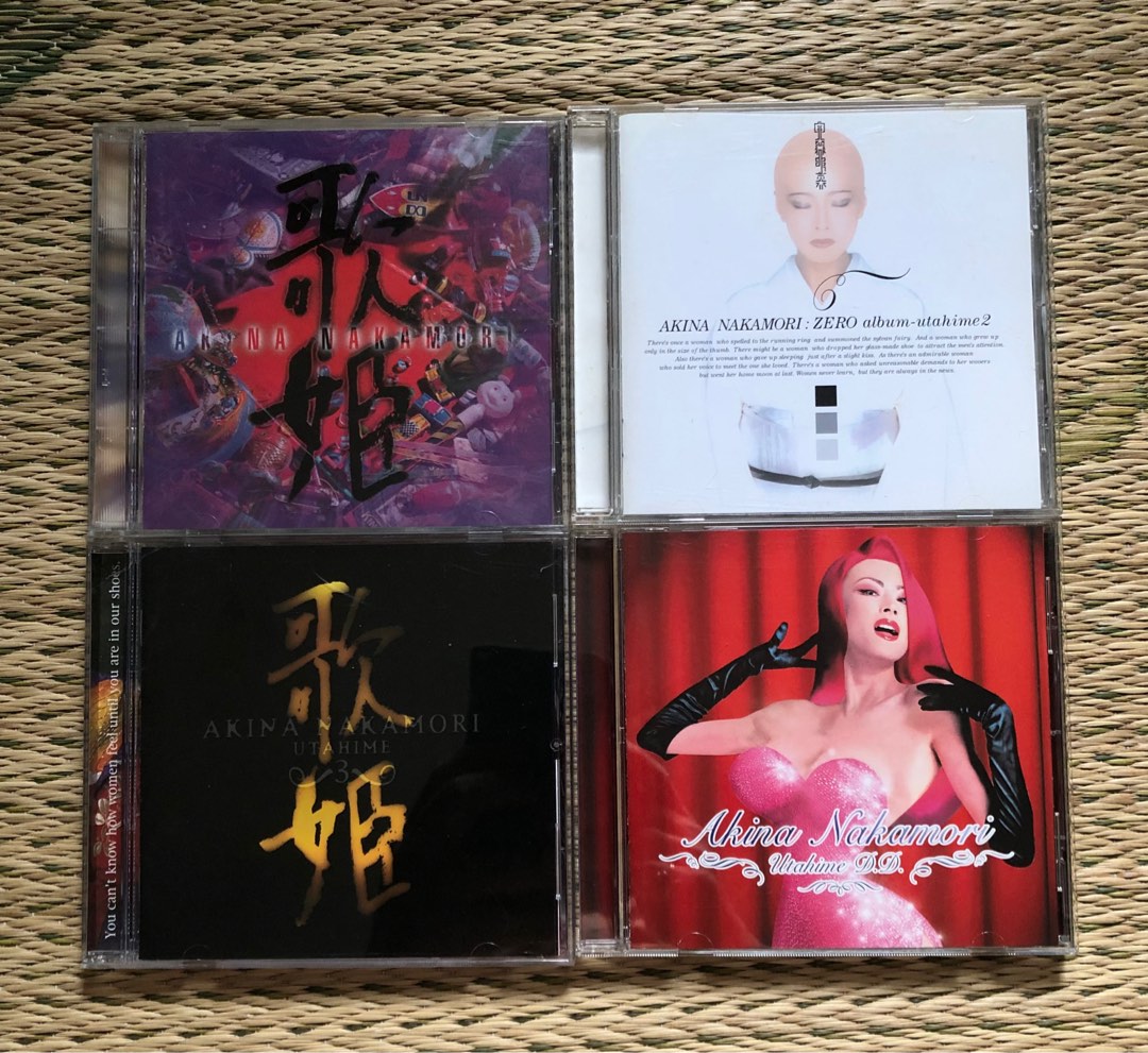 中森明菜AKINA NAKAMORI UTAHIME歌姬系列4CDS 歌姬1/2/3 & D.D.