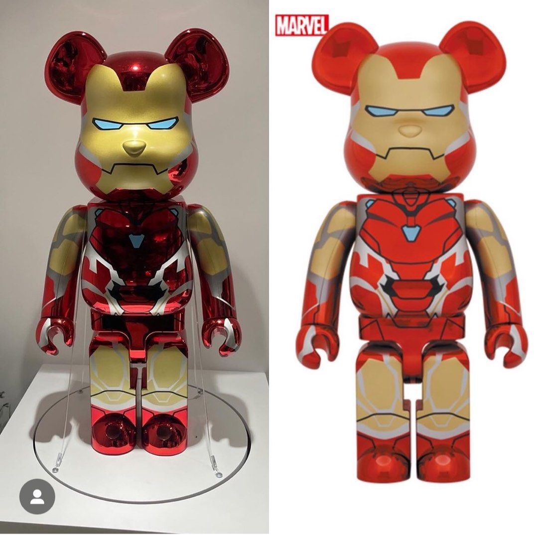 電鍍版BE@RBRICK IRON MAN MARK85 CHROME Ver. 1000% bearbrick 