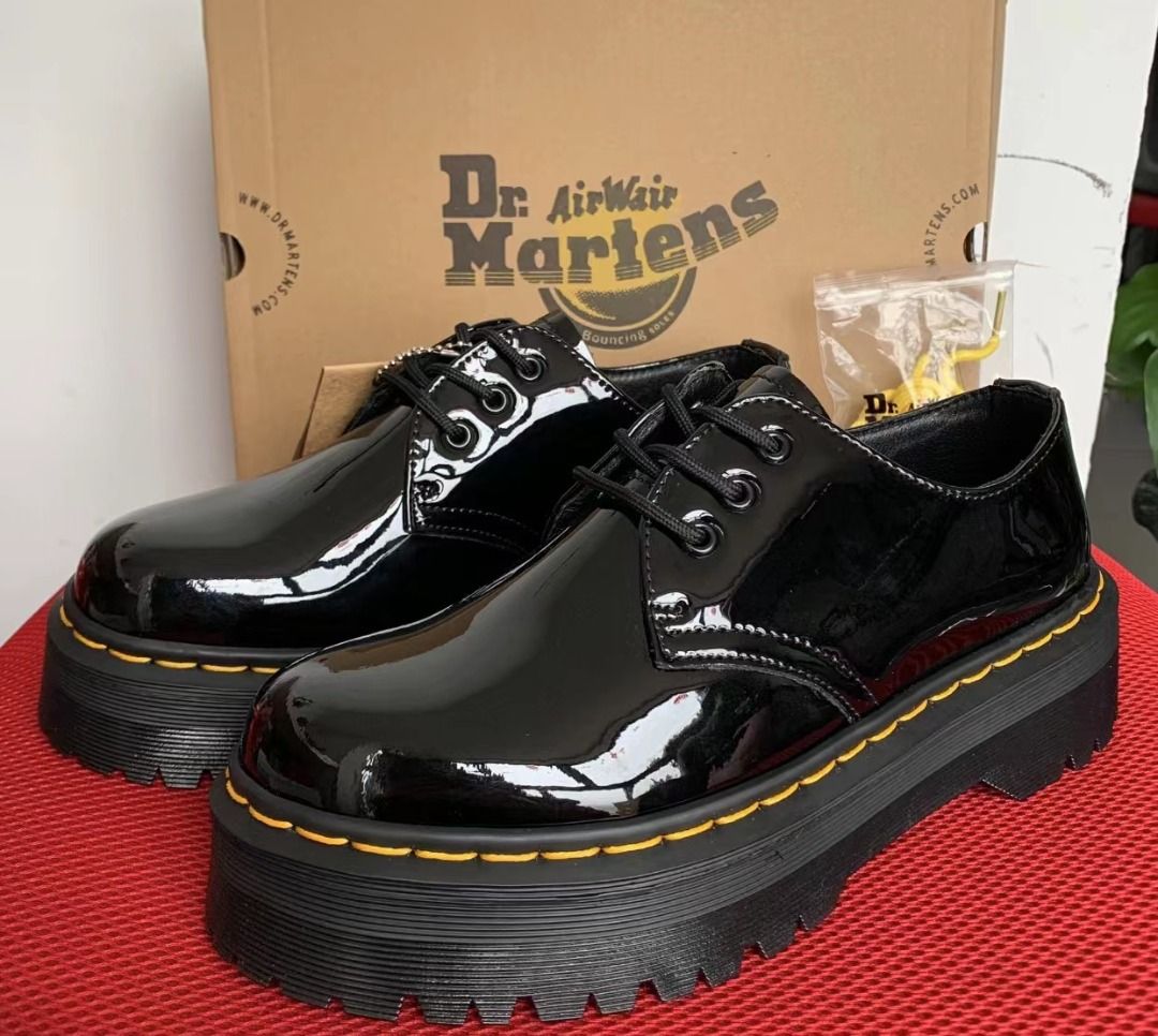 Dr martens 1461 patent sale leather