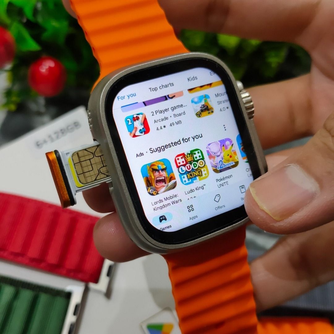 DW89 Android 4G Smart Watch SIM Card Supported Play Store YouTube Compatibility