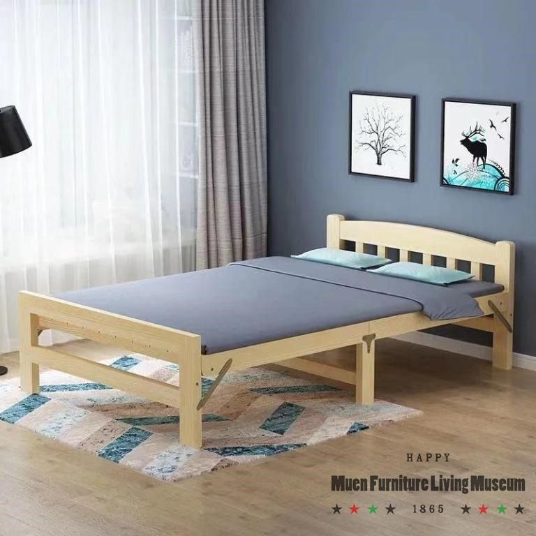 實木免安裝單雙人可折疊床架 (Foldable Bed Frame) 照片瀏覽 8