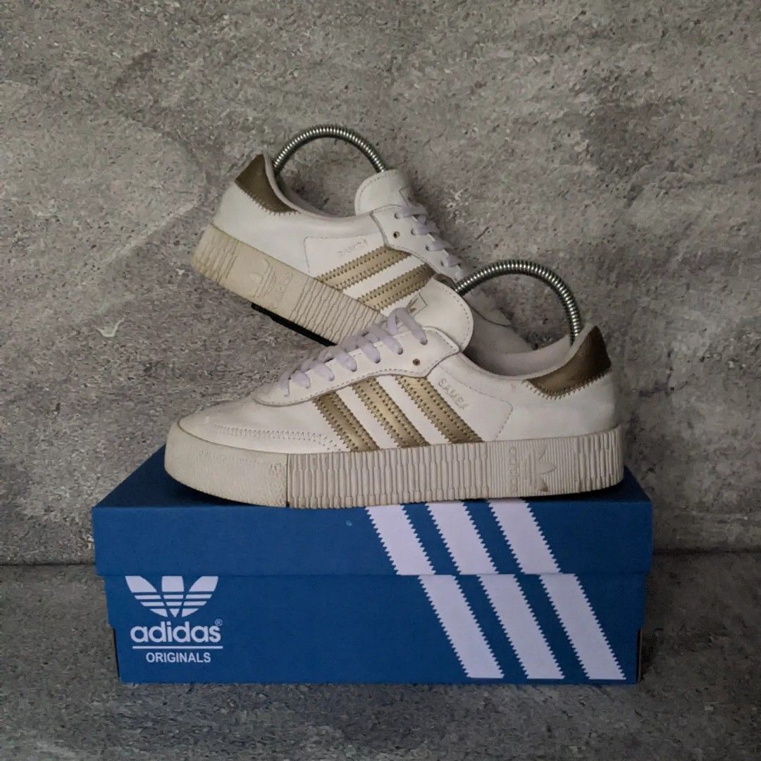 Adidas sambarose gold hot sale