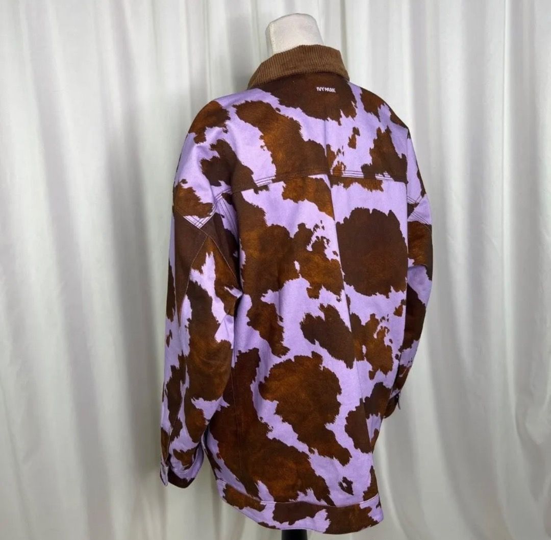 Adidas x Ivy Park Rodeo Cow Print Denim Jacket XS Men s Fashion