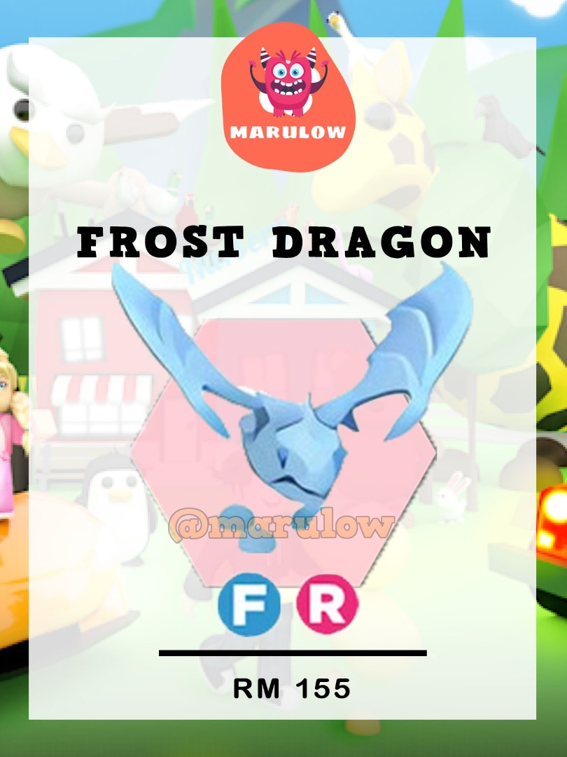 Adopt Me - Frost Dragon FR ( Roblox ), Video Gaming, Gaming Accessories ...
