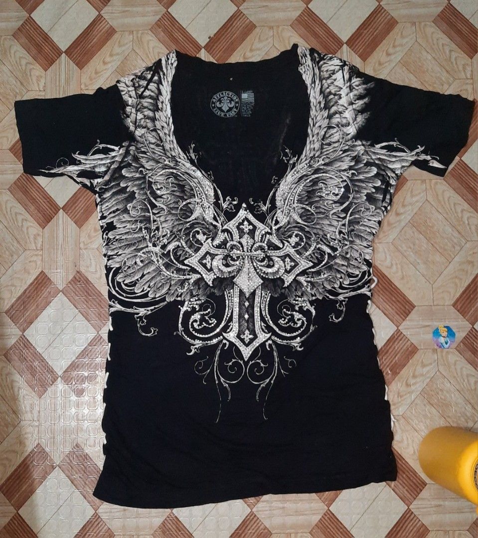 Affliction, Women's Fashion, Tops, Shirts on Carousell