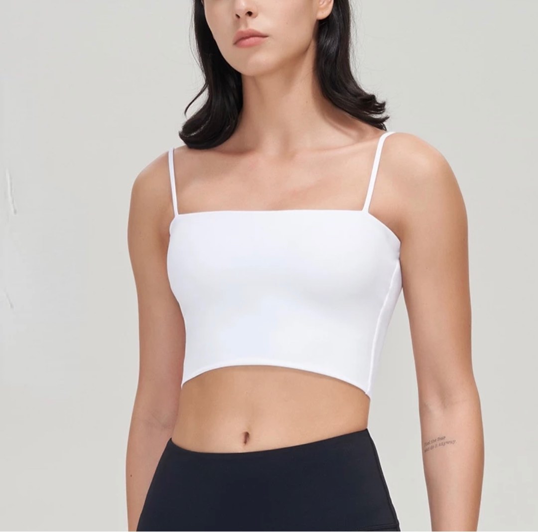 Sports Bra shein glow mode, Women's Fashion, Tops, Sleeveless on Carousell