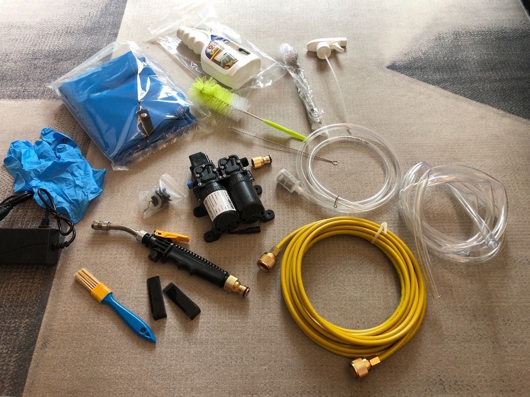 Air conditioner cleaning shop water pump