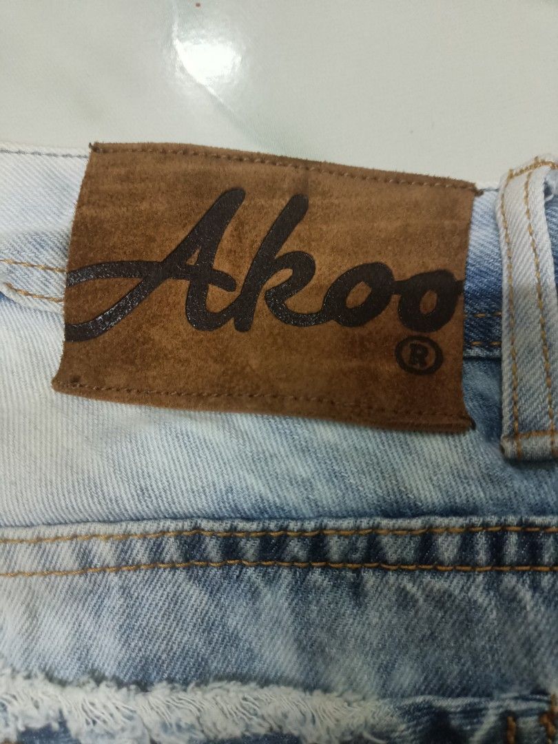 Akoo Jeans No Rival Distressed Jeans Men s Fashion Bottoms