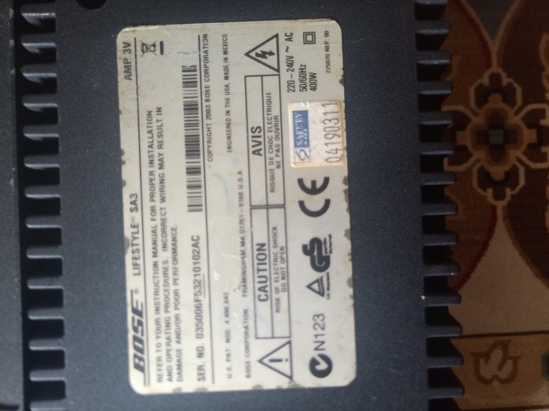 Amplifier (Category: Soundbars, Speakers & Amplifiers) located in Singapore. Submitted by Rockers52 (Listing ID 1277904341, Image 4). Description: I have 3 unit all for $350...what u see n what u get.
