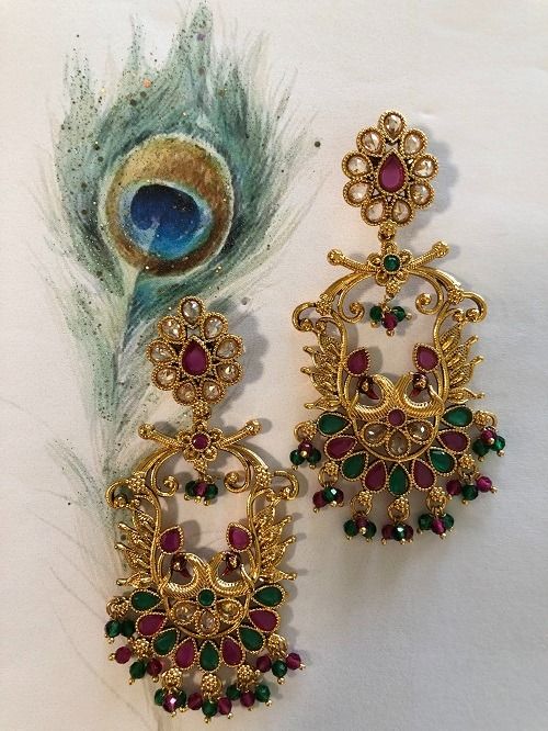 Gold earrings hotsell antique designs