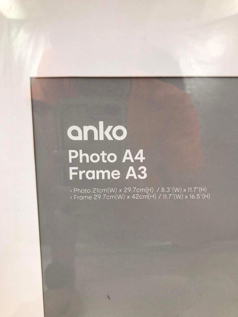ANKO A4 & A3 Photo Frame, Furniture & Home Living, Home Decor, Other