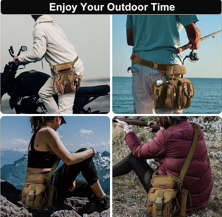 Army Waist bag, Tactical military waist/ thigh bag, motorcyclist waist/ leg bag. (Pls read my