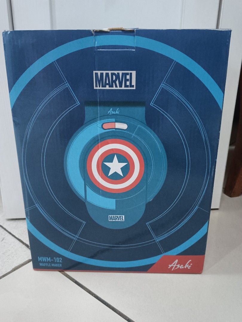 Asahi Brand Marvel Brand Captain America Waffle Maker Gift Box, TV