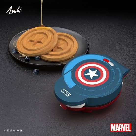 Asahi Brand Marvel Brand Captain America Waffle Maker Gift Box, TV