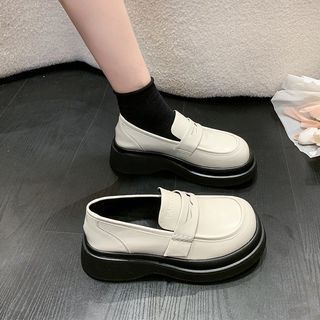 Women Thick Sole Mary Jane Fashion Retro Doll Shoe Comfortable Outer Wear Student Round Toe Small Leather Shoes