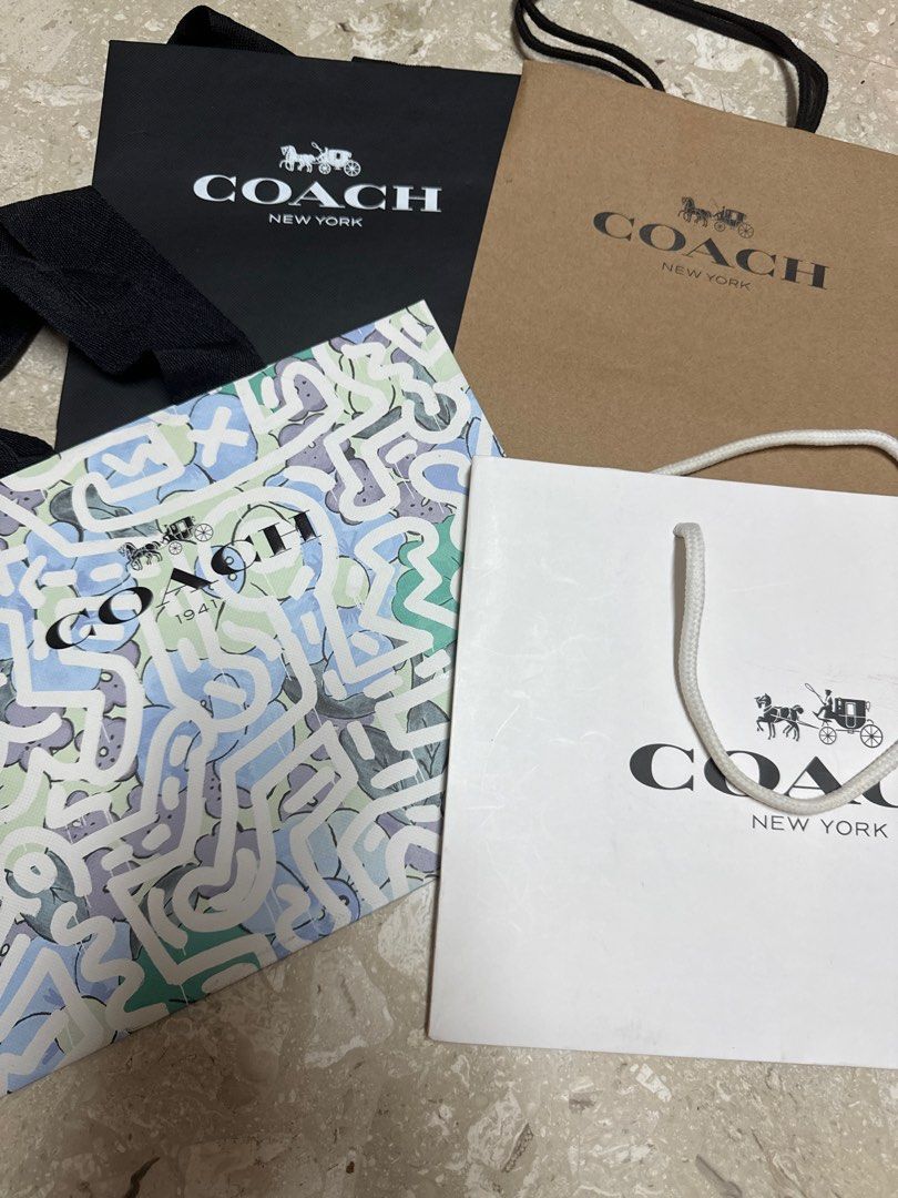 Coach paper shopping bag top