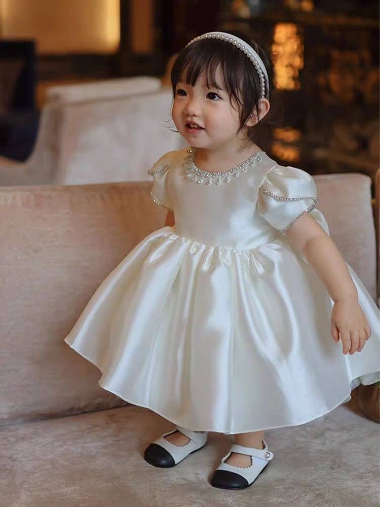 White frock for outlet baby girl