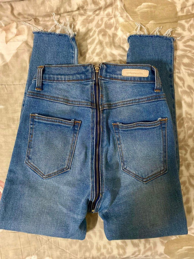 Back Zipper Jeans Women