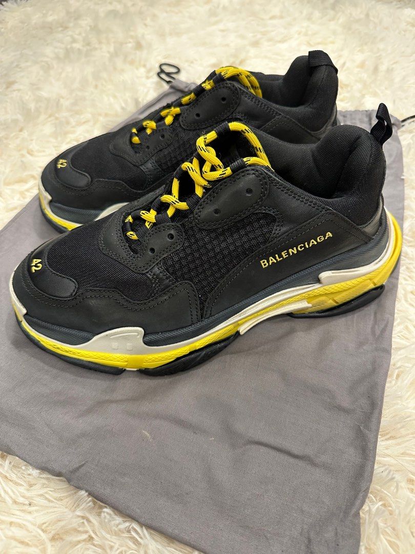 Balenciaga triple s mens yellow top