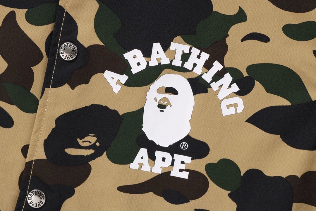 Bape camo coach jacket hot sale