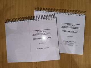 Bar Q&A for the past 10 years Taxation and Commercial Law