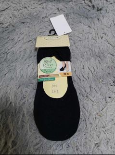 Black Cotton Foot Socks