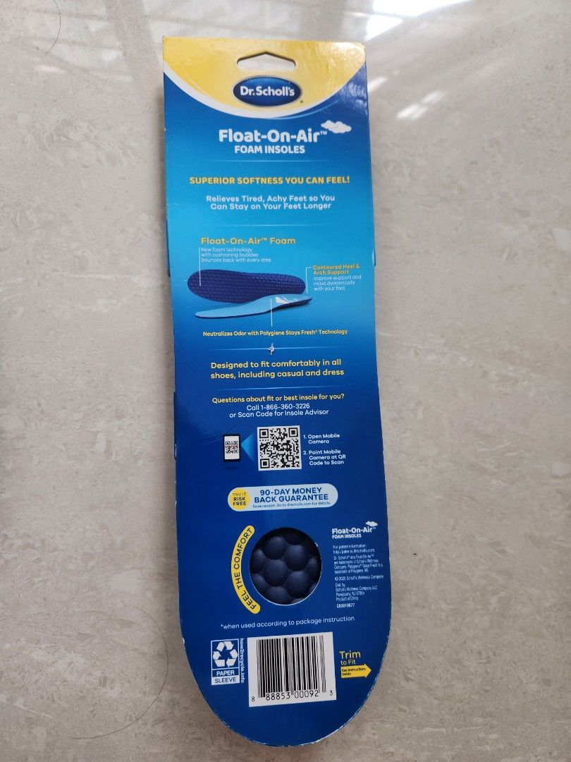 BNIB BNIP Original Dr Scholl Scholl s Comfort Float on Air Insoles