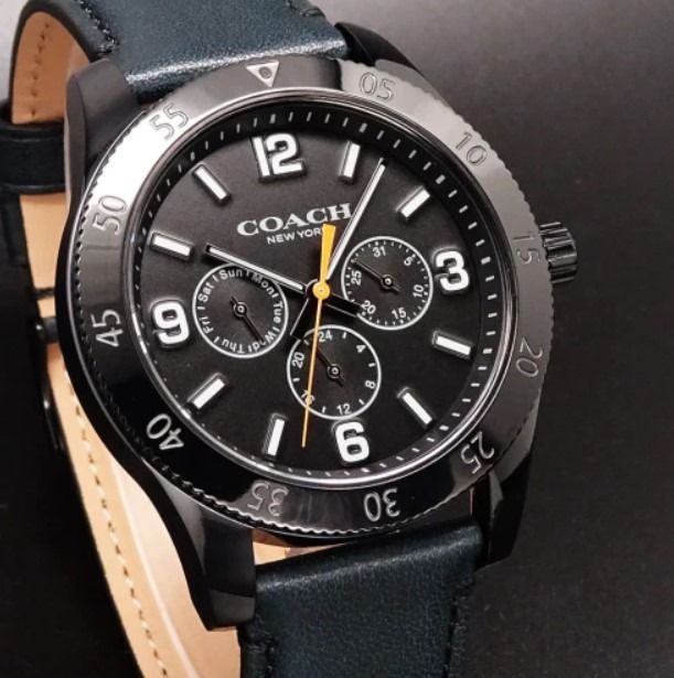 Quartz watch new arrivals leather band