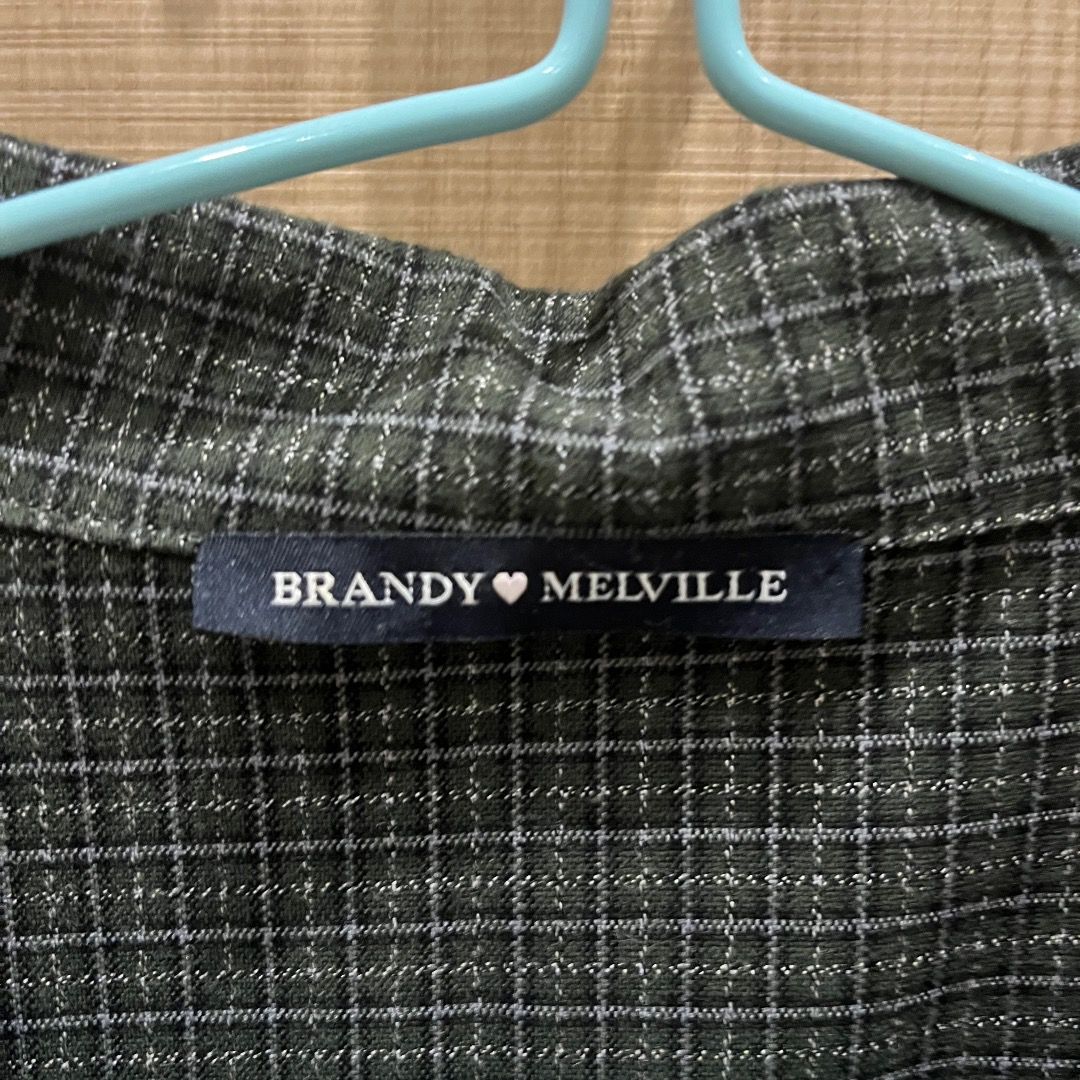 Brandy Meville Dark Green Gianna Dress Plaid Collared BM 綠黑白格仔圖案有領裙, 女裝,  連身裙& 套裝, 連身裙- Carousell